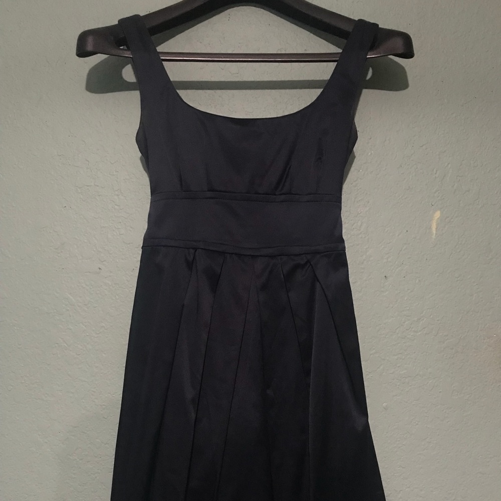 Short dark blue formal dress